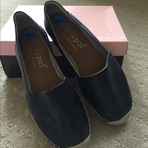 Leather espadrilles. Made in Spain.